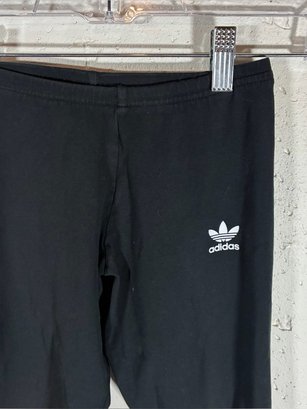 adidas Kids Black Logo Leggings